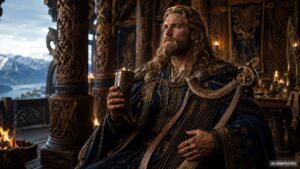 Bragi ist der Gott der Dichtkunst in der nordischen Mythologie