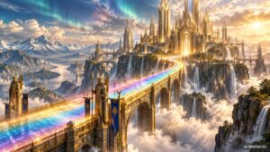 Asgard ist die Heimat der Asen in der nordischen Mythologie