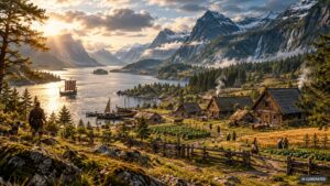 Midgard ist die Heimat der Menschen in der nordischen Mythologie
