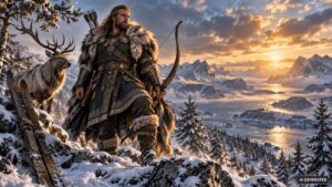 Ullr war der Gott des Winters und der Jagd in der nordischen Mythologie